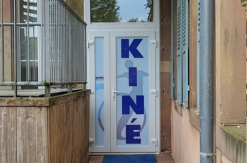 Entrée du cabinet de kinésithérapie Julien Vonié